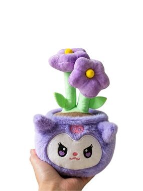 KUROMI FLOWER POT PLUSH KAWAII